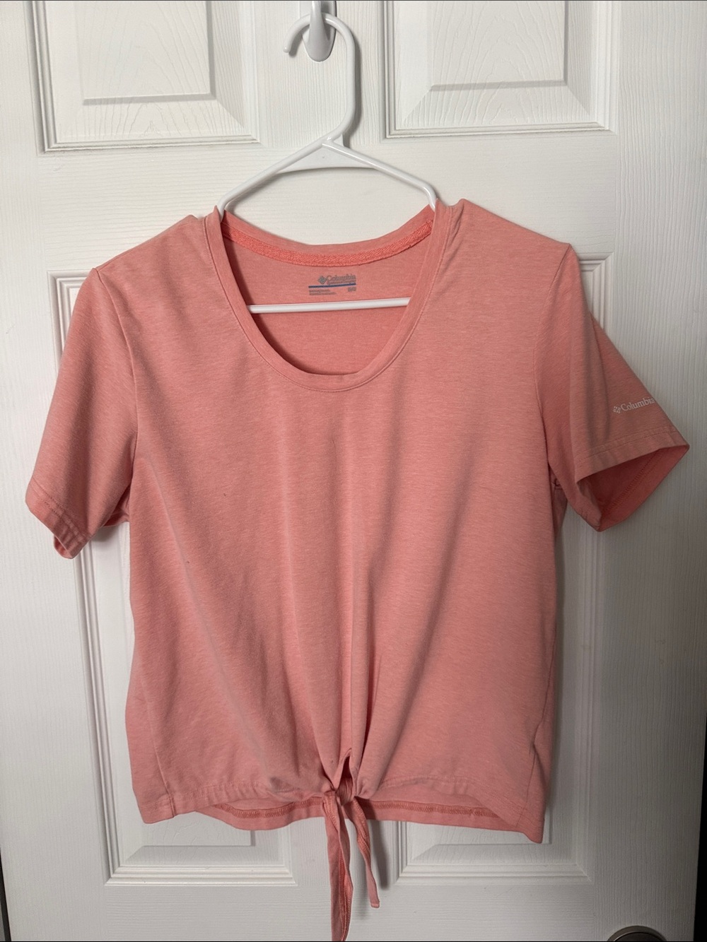 Columbia Women’s Coral Tie-Front Short Sleeve Top